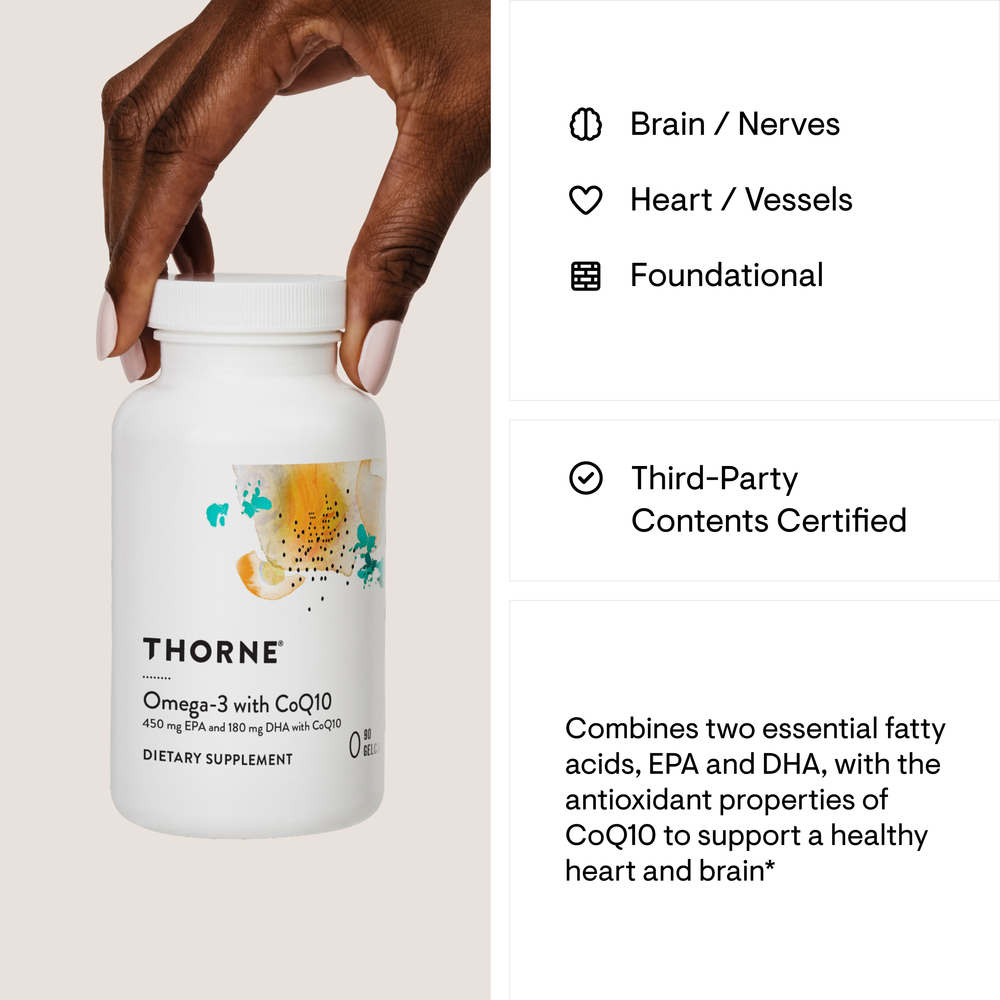 Thorne Omega-3 with CoQ10 90 gelcaps