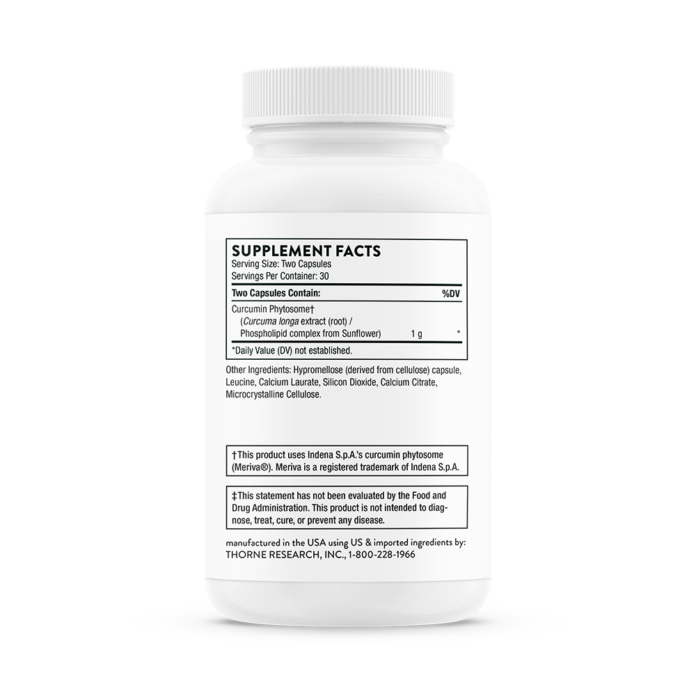 Thorne Curcumin Phytosome (formerly Meriva) 60 capsules