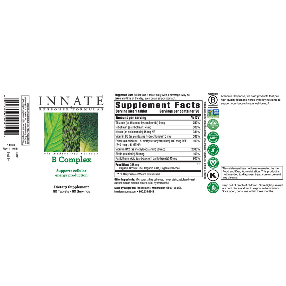 Innate Response B-Complex 90 tablets