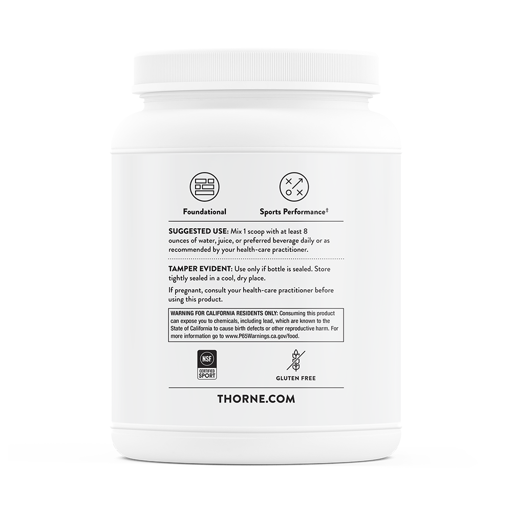 Thorne Whey Protein Isolate, Chocolate 30 servings