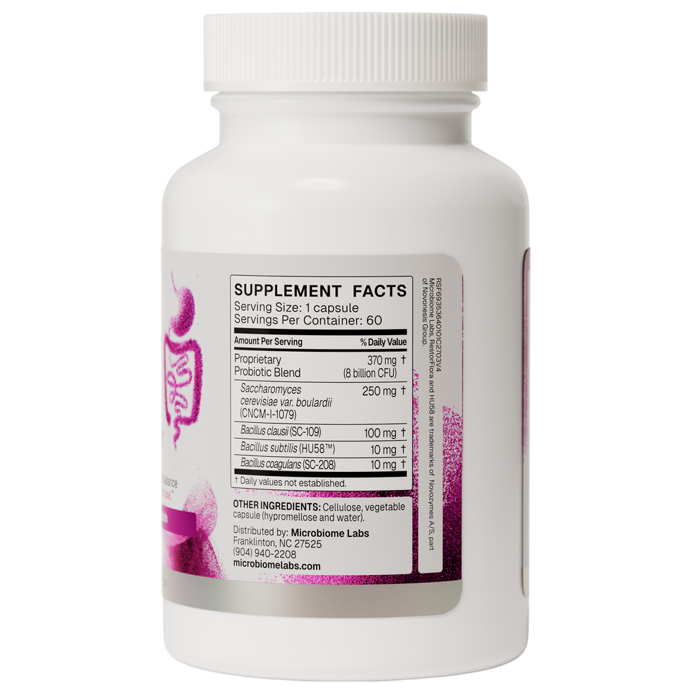 Microbiome Labs RestorFlora 60 capsules