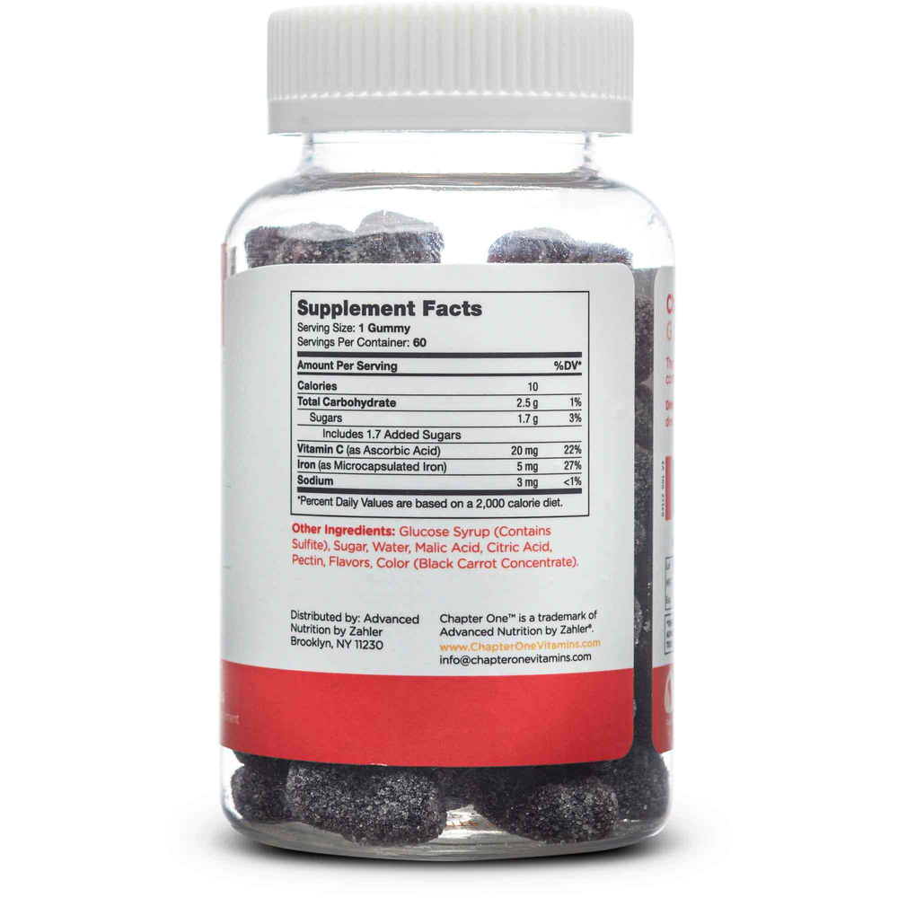 Chapter One Vitamins Iron Gummies 60 gummies