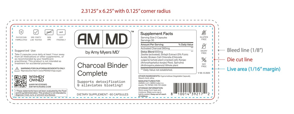 Amy Myers MD Charcoal Binder Complete 60 capsules