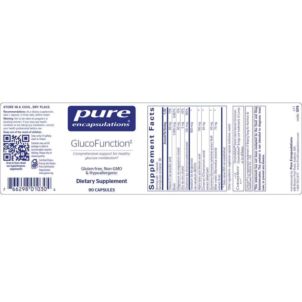 Pure Encapsulations GlucoFunction 90 capsules