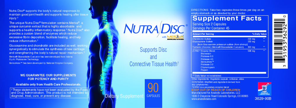 Anabolic Laboratories Nutra Disc w/Meriva 90 capsules