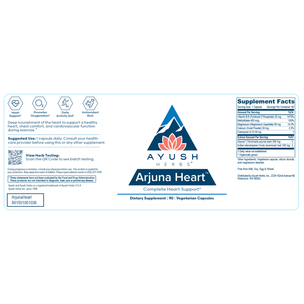 Ayush Herbs Arjuna-Heart 90 capsules