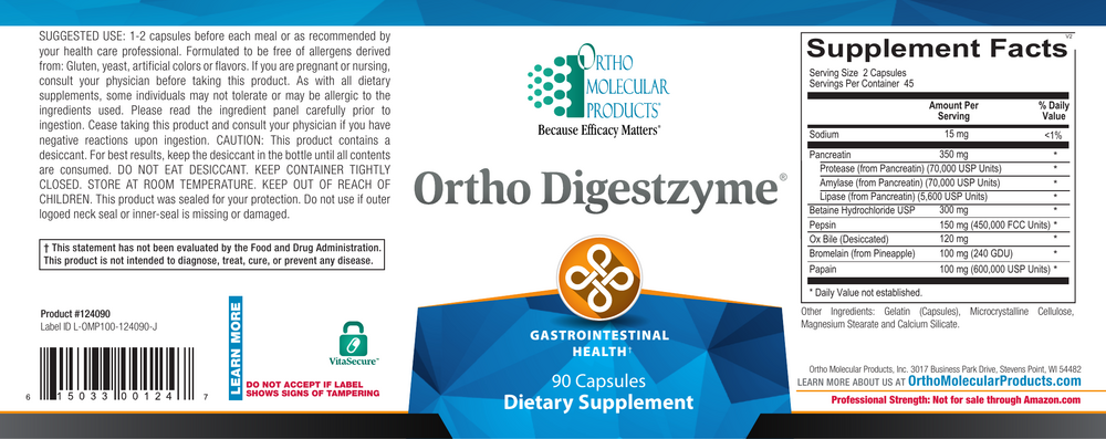 Ortho Molecular Products Ortho Digestzyme 90