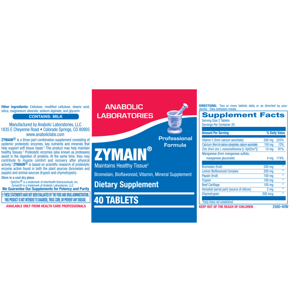 Anabolic Laboratories Zymain 40 tablets