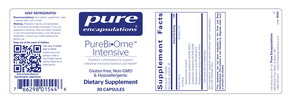 Pure Encapsulations PureBi Ome Intensive 30 capsules