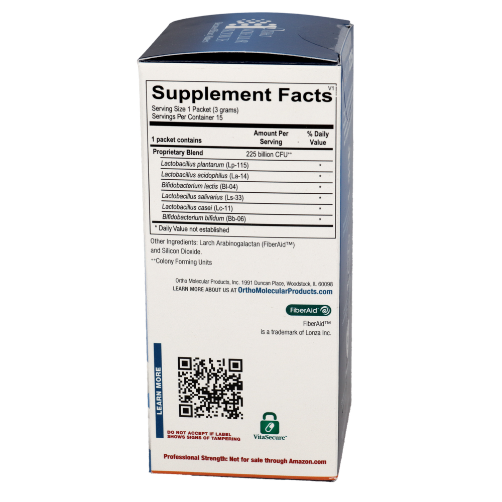 Ortho Molecular Products Probiotic 225 15 Packets