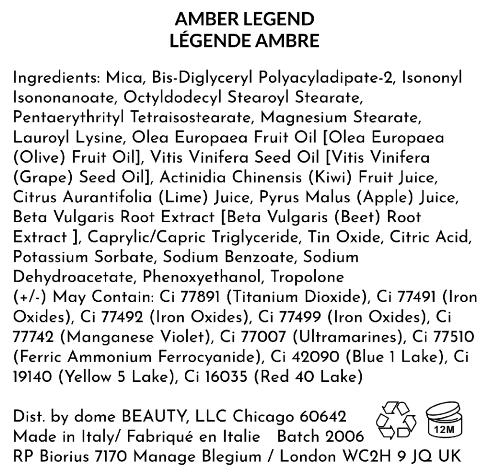 Dome Beauty Diamond Shadow, Amber Legend 0.07oz