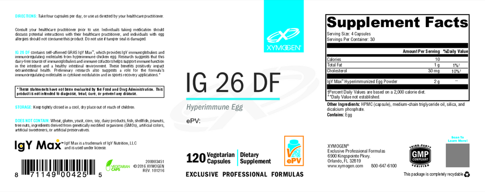 XYMOGEN IG 26 DF 120 capsules