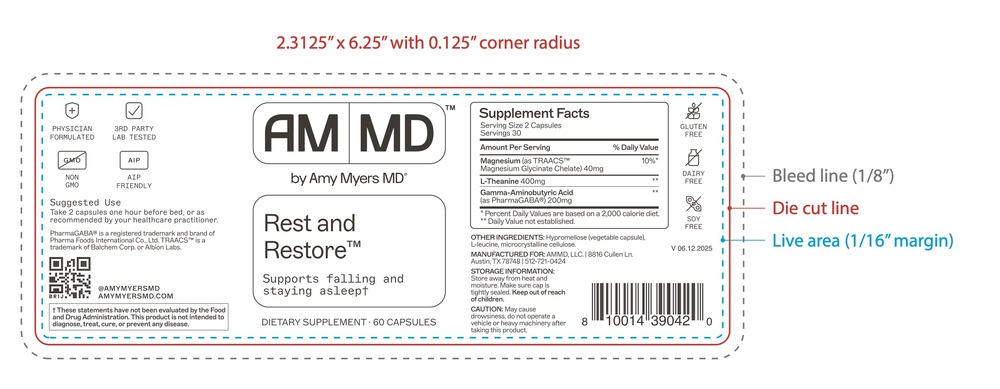 Amy Myers MD Rest and Restore™ 60 capsules