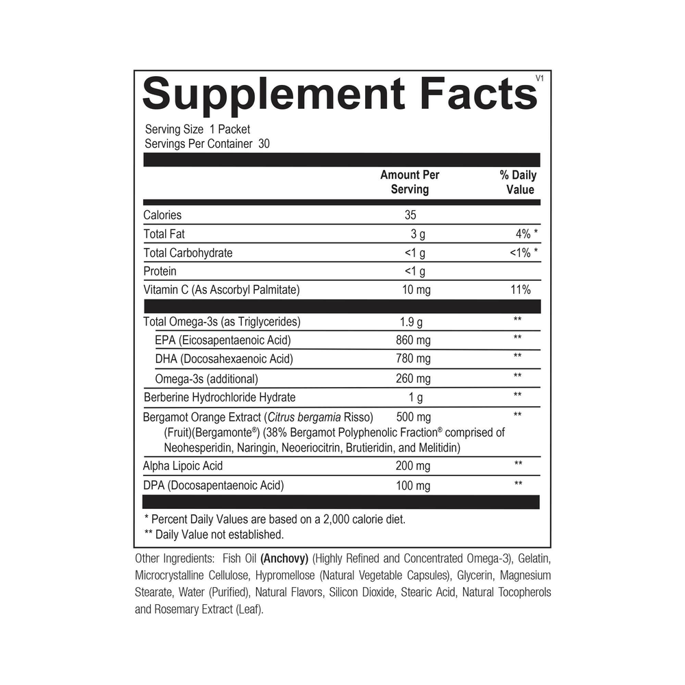 Ortho Molecular Product Cardio MET Pack 30 packets
