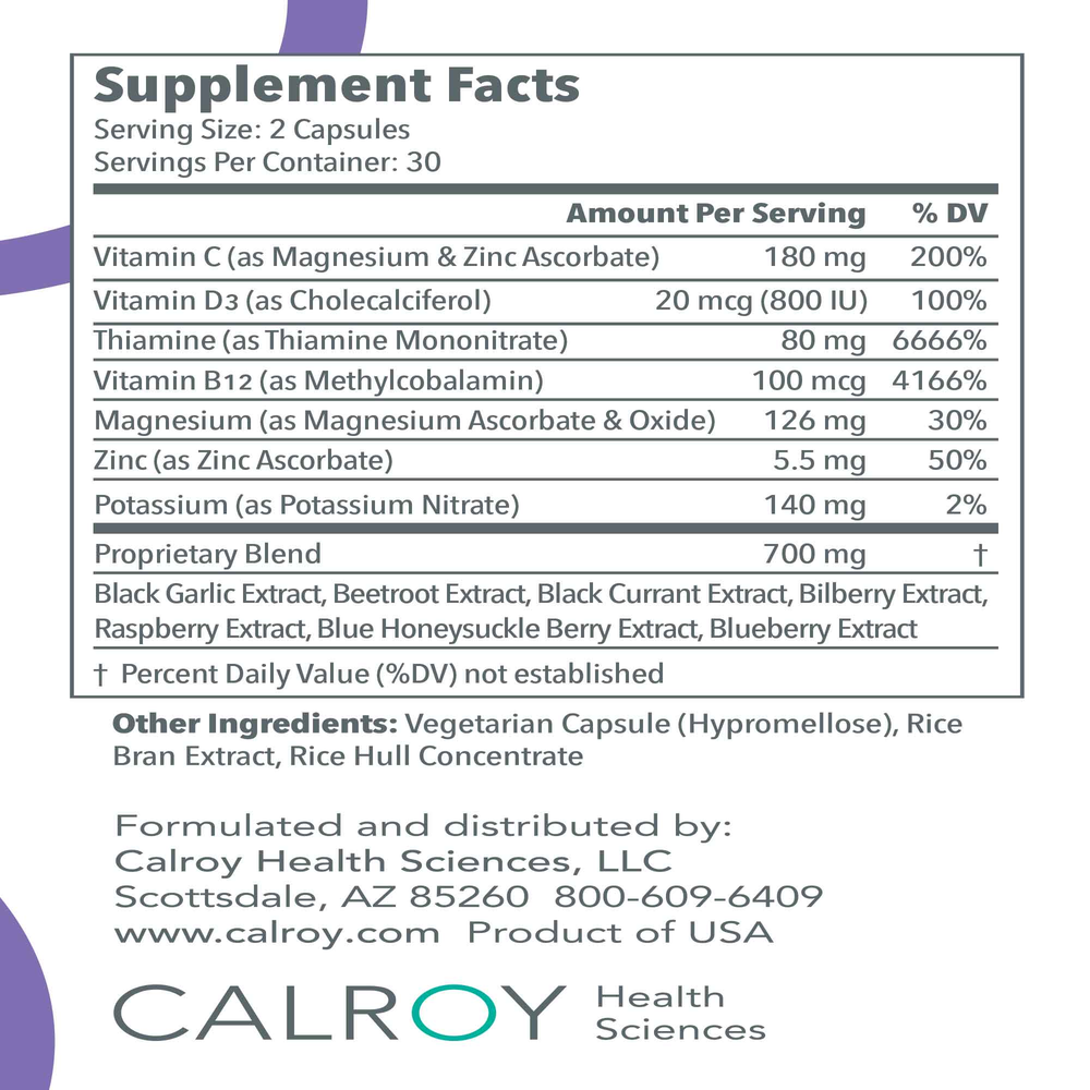 Calroy Health Sciences Vascanox HP 60 capsules