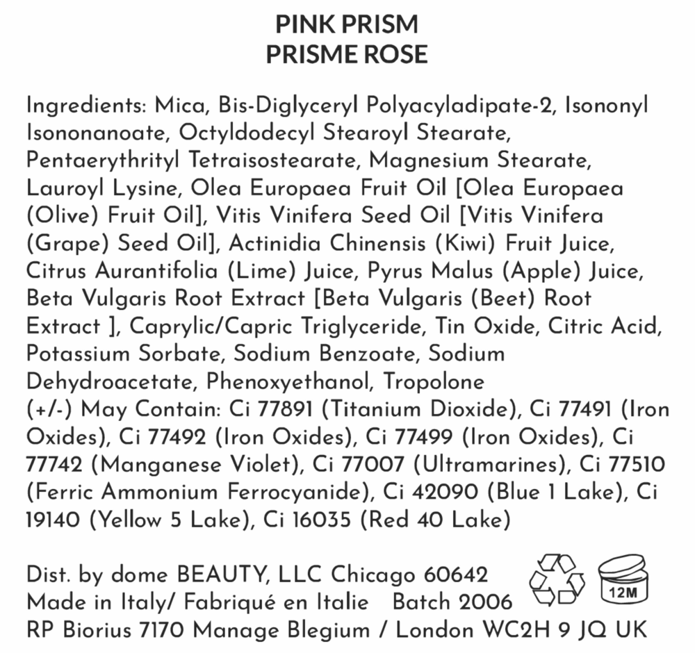 Dome Beauty Diamond Shadow, Pink Prism 0.07oz