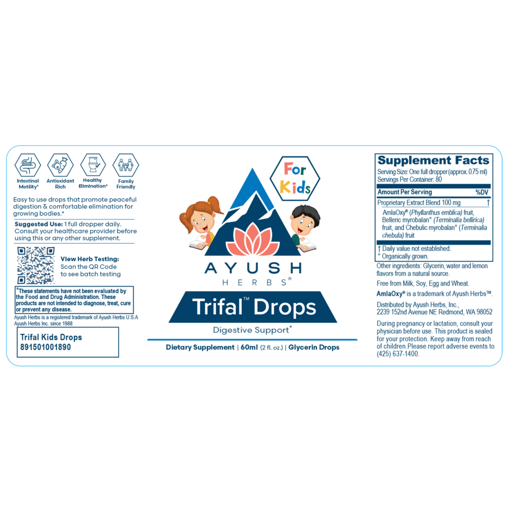 Ayush Herbs Kids Trifal Drops 60 Milliliters