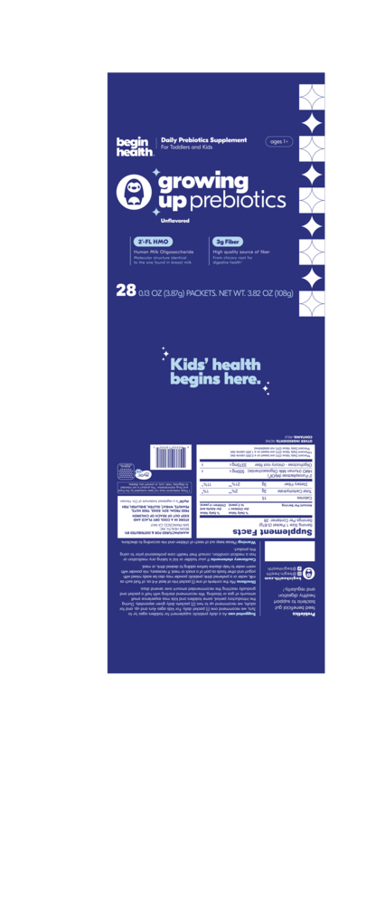 Begin Health Growing Up Prebiotics 28-pack 108g