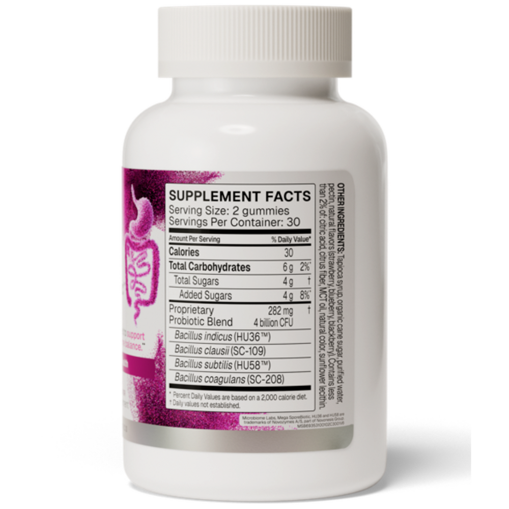 Microbiome Labs MegaSporeBiotic Gummies 60 gummies