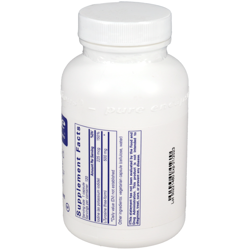 Pure Encapsulations Iodine & Tyrosine 120 capsules