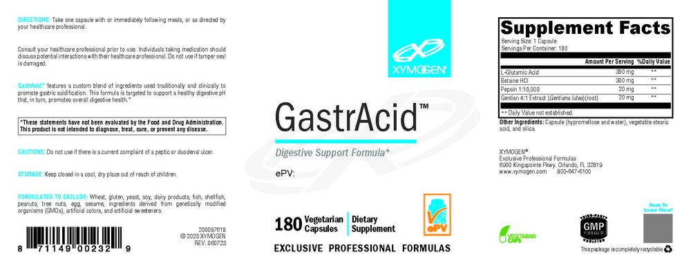 XYMOGEN GastriAcid 180 capsules