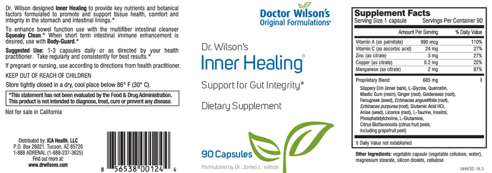 Doctor Wilson's Original Formulations Inner Healing 90 capsules