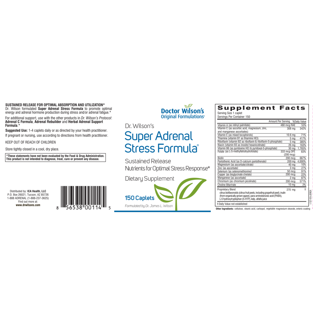 Doctor Wilson's Original Formulations Super Adrenal Stress Formula 150 capsules