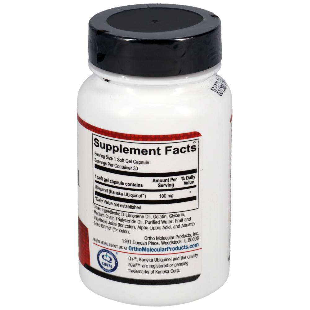 Ortho Molecular Product Ubiquinol 30 capsules