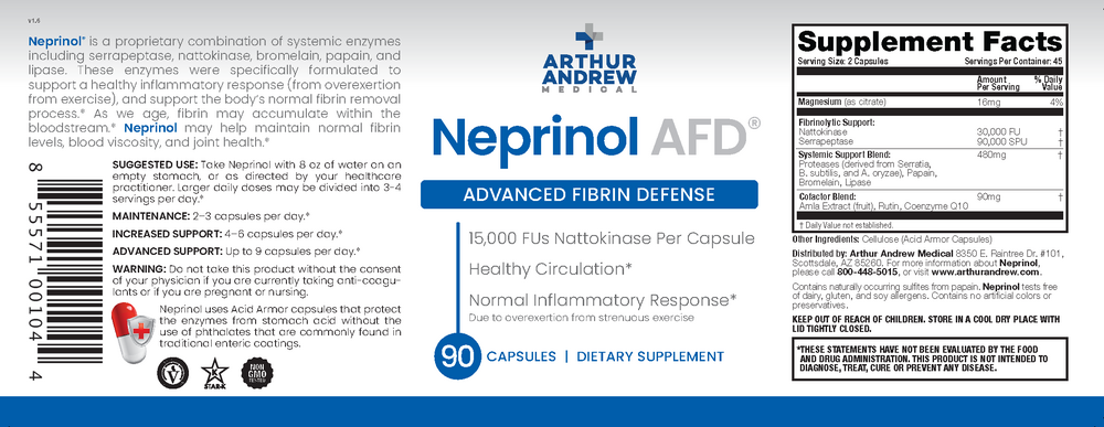 Arthur Andrew Medical Neprinol AFD 90 capsules