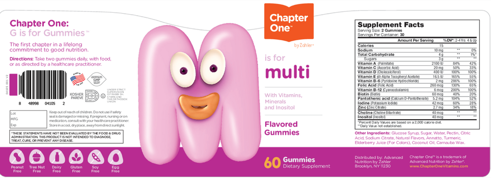 Chapter One Vitamins Multi Gummies 60 gummies