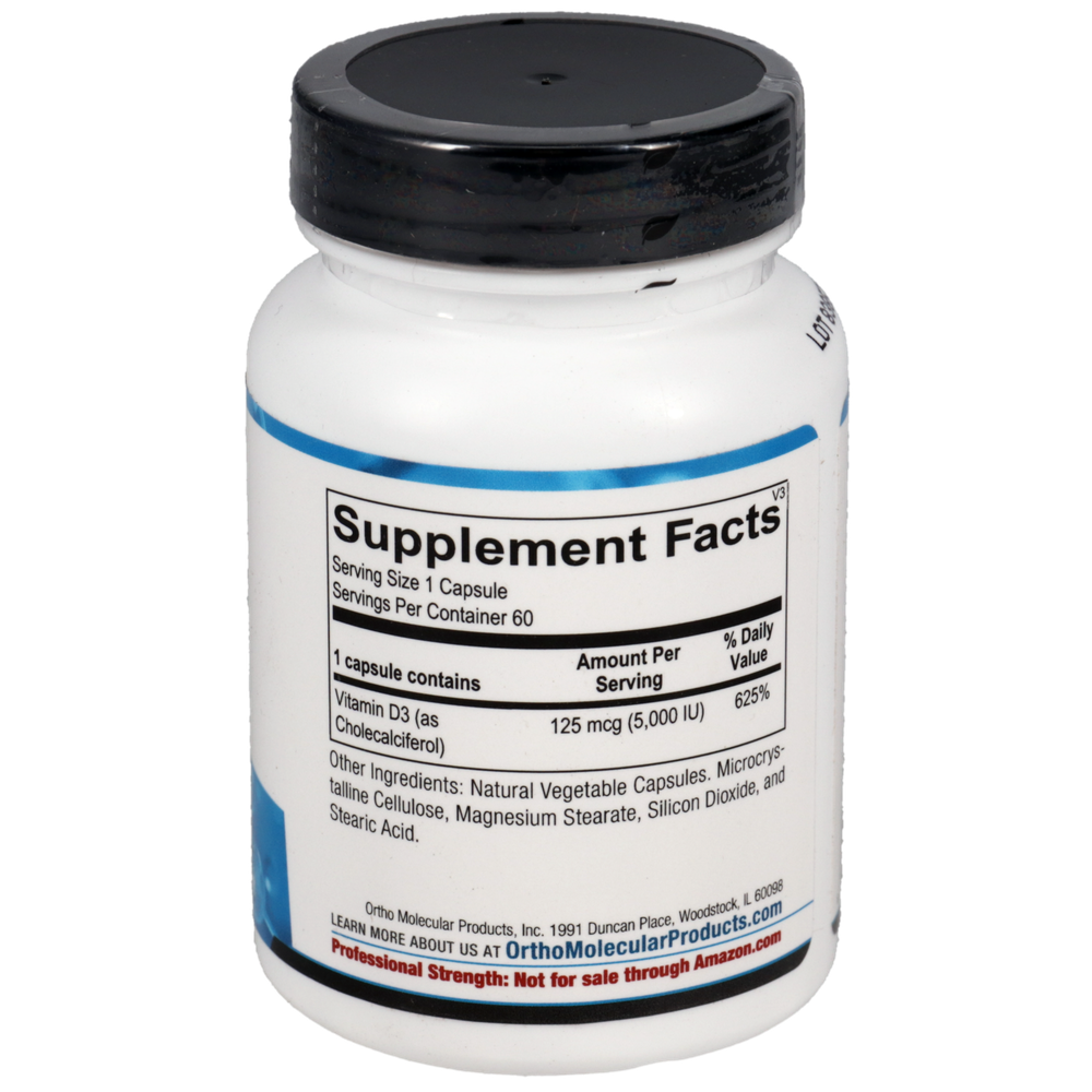Ortho Molecular Product Vitamin D 5,000 IU 60 capsules