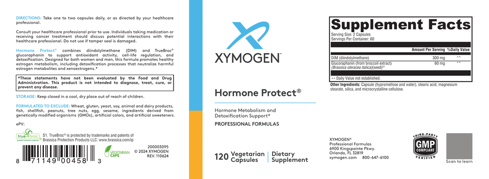 XYMOGEN Hormone Protect (DIM) 120 capsules