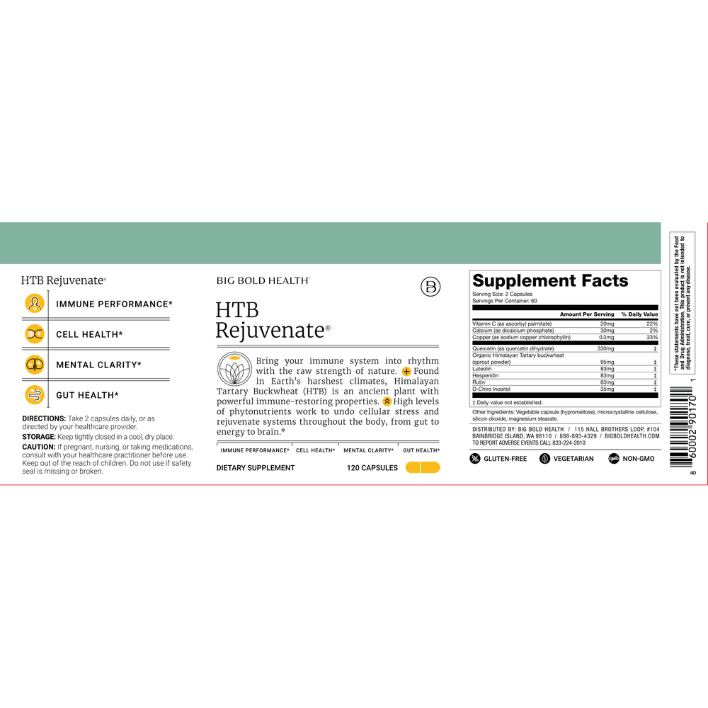 Big Bold Health HTB Rejuvenate 120 capsules