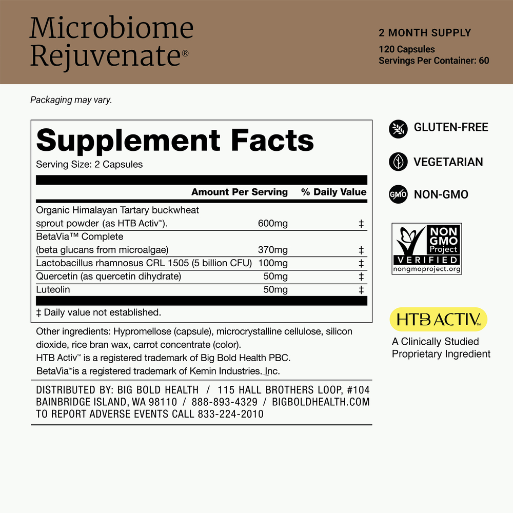 Big Bold Health Microbiome Rejuvenate® 120 capsules