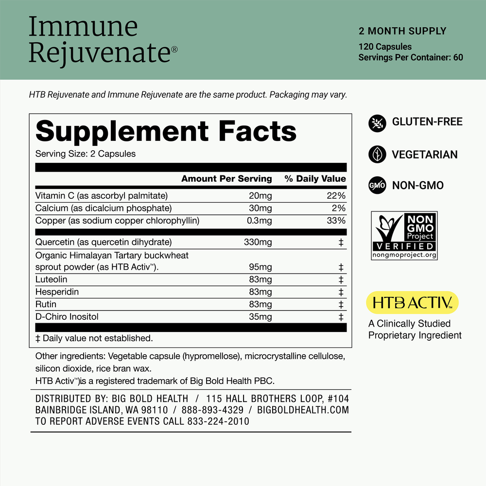 Big Bold Health Immune Rejuvenate® 120 capsules