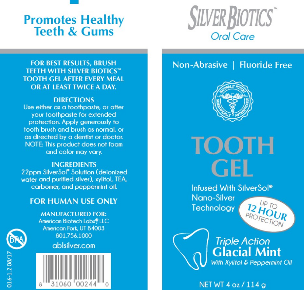 American BioTech Labs SilverSol Tooth Gel 4oz