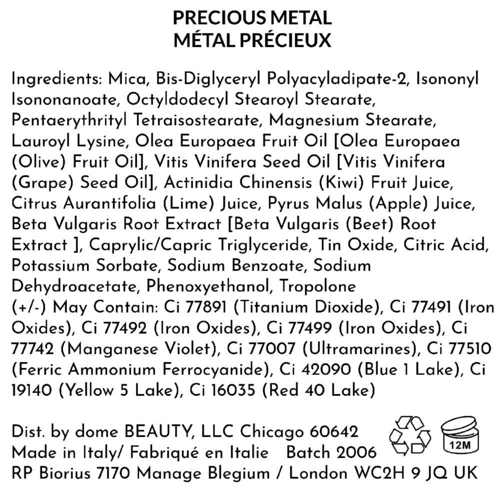 Dome Beauty Diamond Shadow, Precious Metal 0.07oz