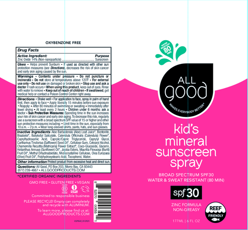 All Good SPF30 Kid's Sunscreen Spray 6oz