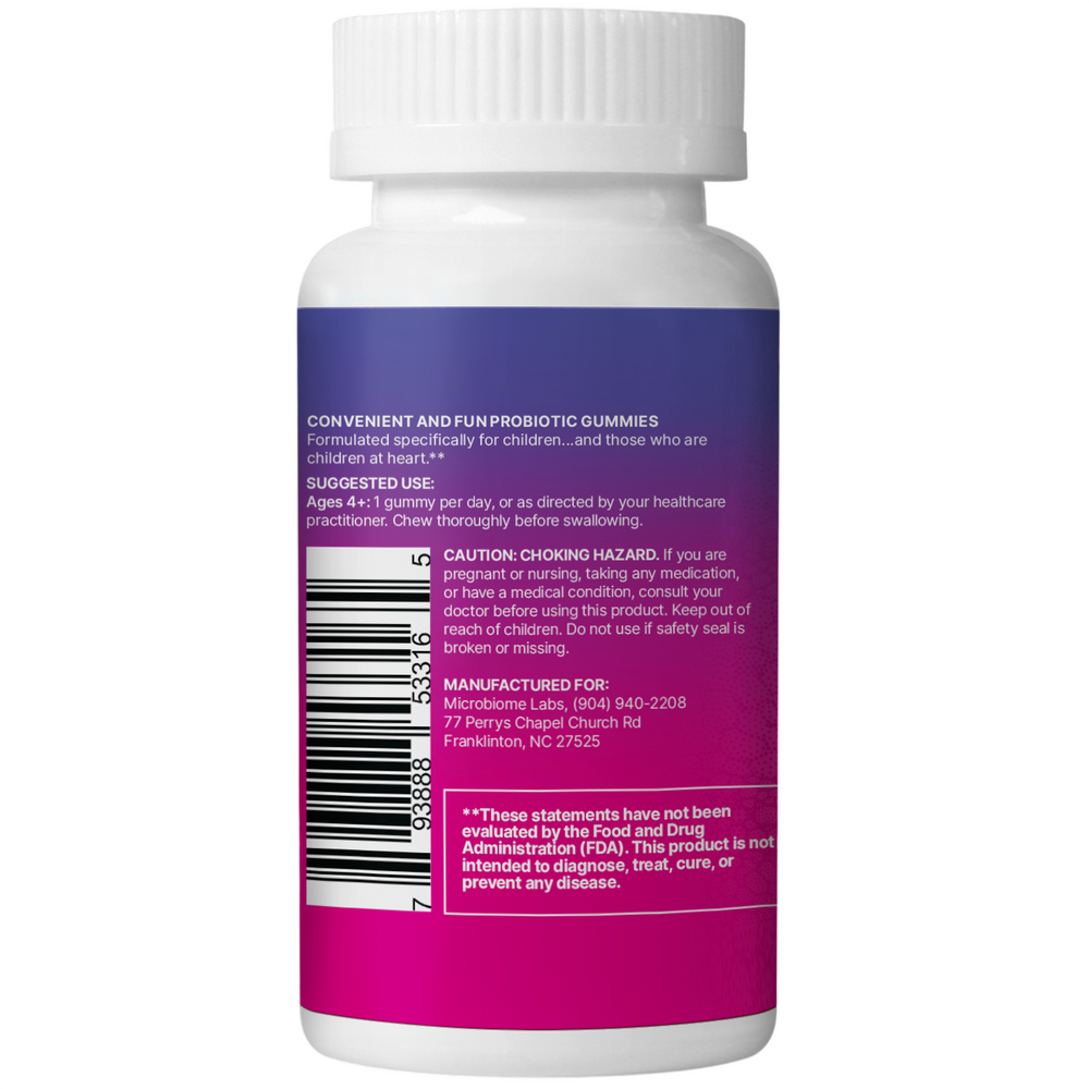 Microbiome Labs MegaSporeBiotic Gummies For Kids 30 gummies
