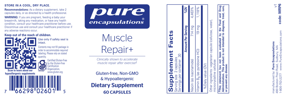 Pure Encapsulations Muscle Repair+ 60 capsules