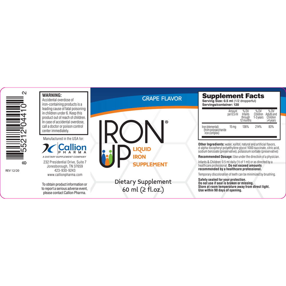 A.C. Grace IronUp Liquid, Grape 60 ml