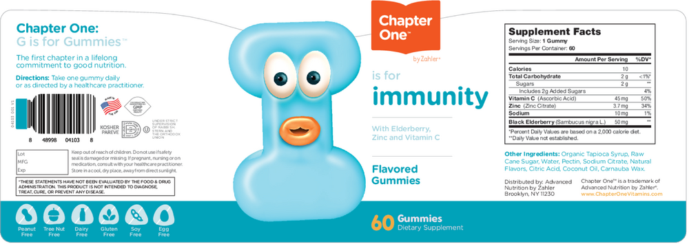 Chapter One Vitamins Immunity Gummies 60 gummies