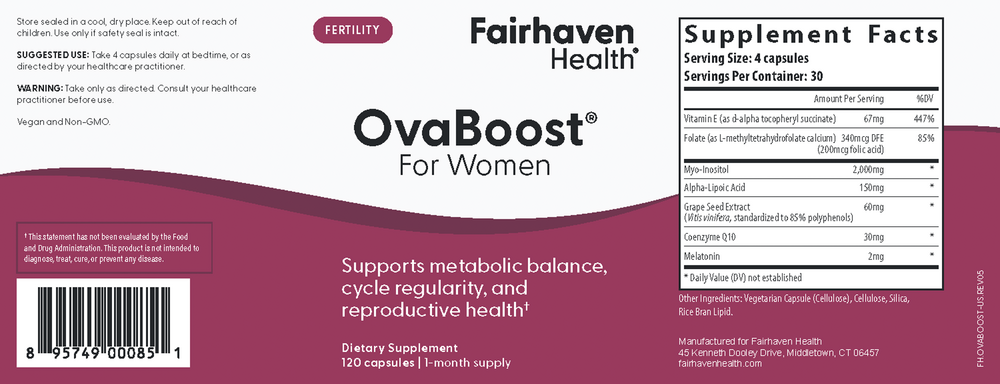 Fairhaven Health OvaBoost® for Women 120 capsules