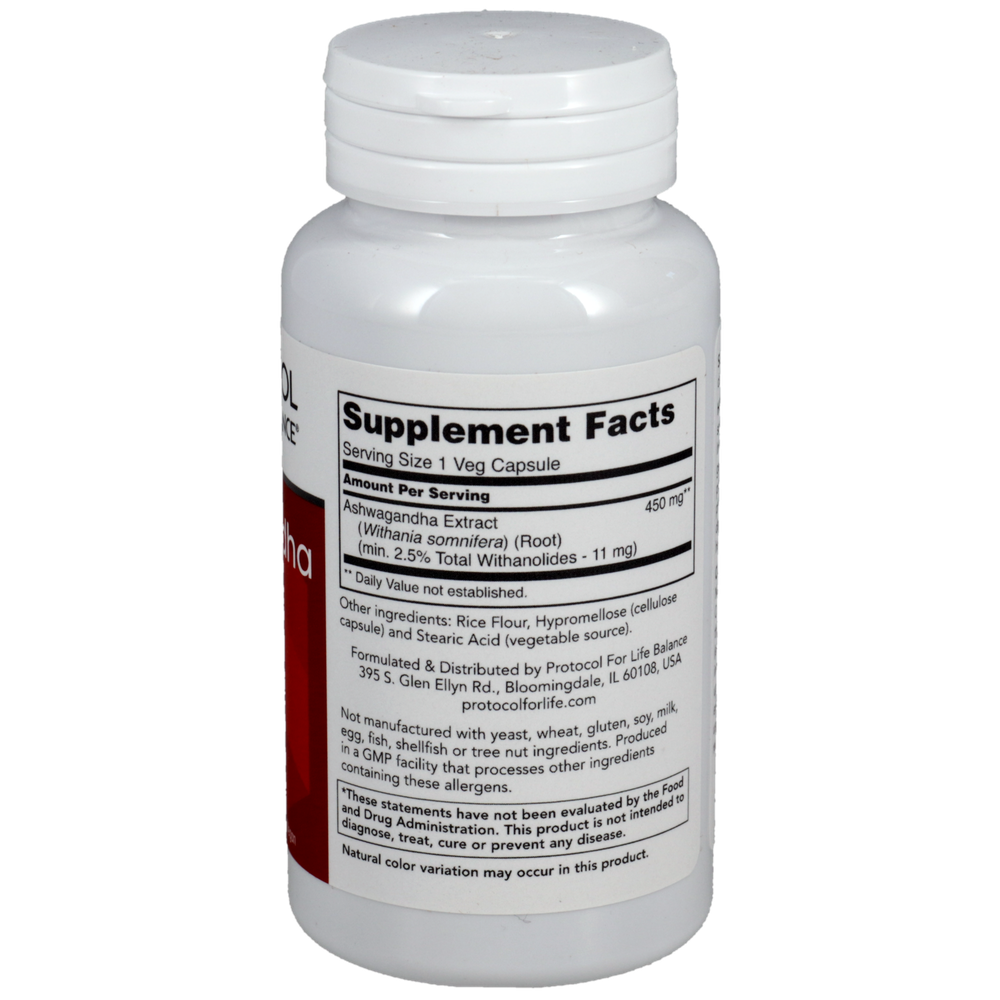 Protocol for Life Balance Ashwagandha Extract 450mg 90 capsules