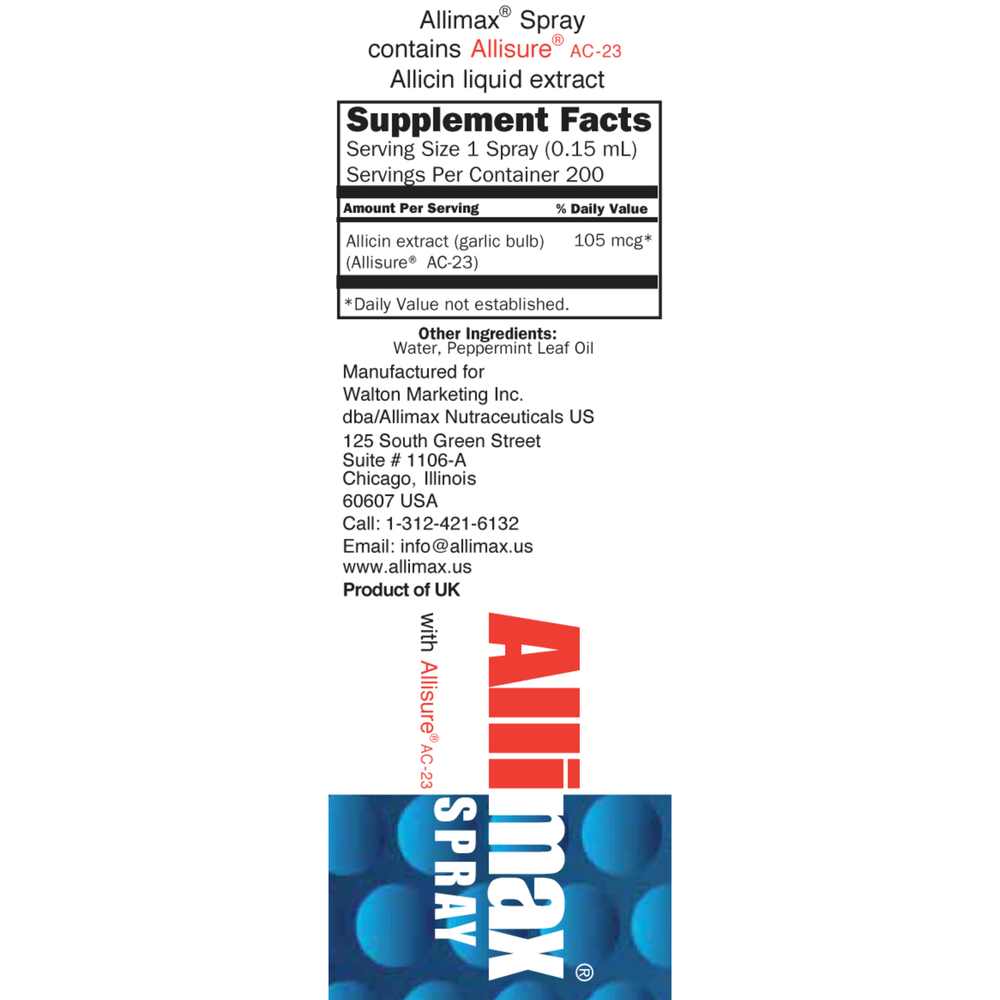 Allimax Nutraceuticals Allimax Rescue Spray 1oz