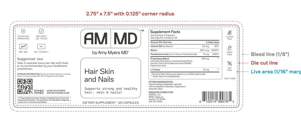 Amy Myers MD Hair Skin and Nails 120 capsules
