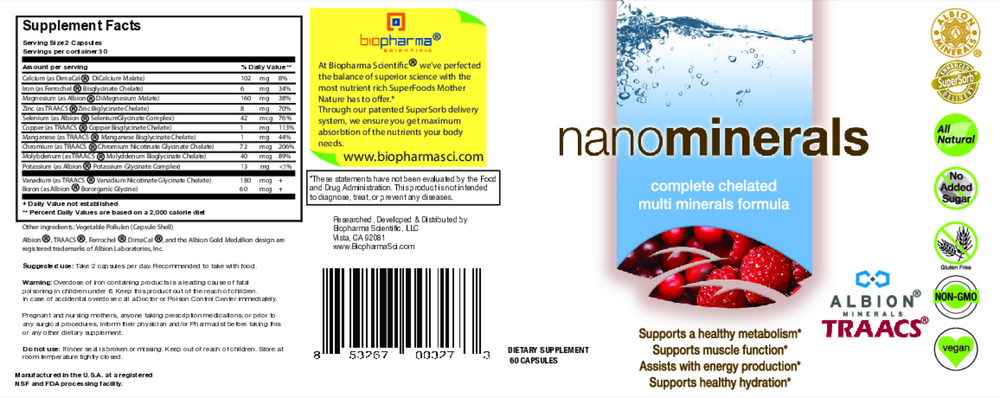 BioPharma Scientific Nanominerals 60 capsules