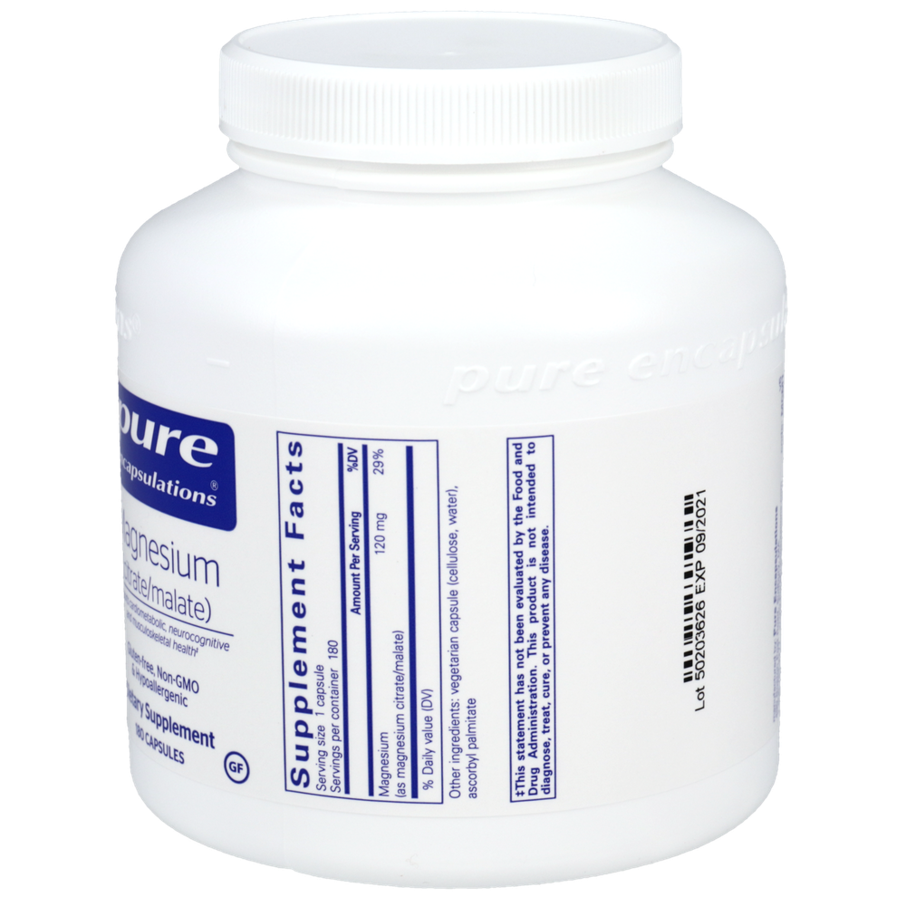 Pure Encapsulations Magnesium (Citrate/Malate) 180 capsules