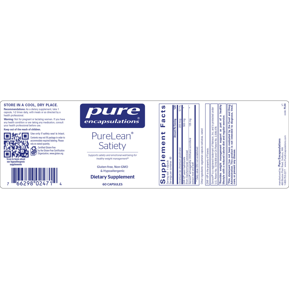 Pure Encapsulations PureLean Satiety 60 capsules