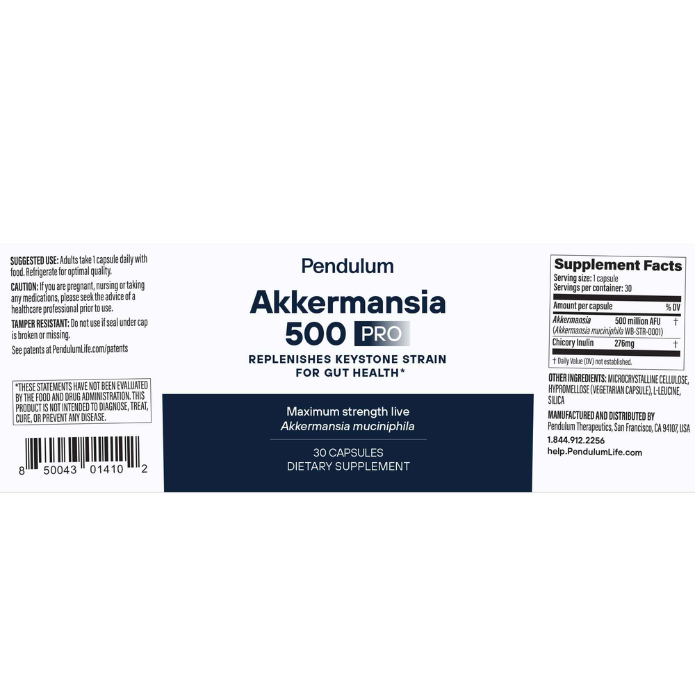 Pendulum Akkermansia 500 Pro 30 capsules